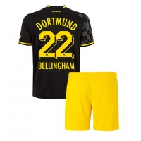Borussia Dortmund Jude Bellingham #22 Fotballklær Bortedraktsett Barn 2022-23 Kortermet (+ korte bukser)